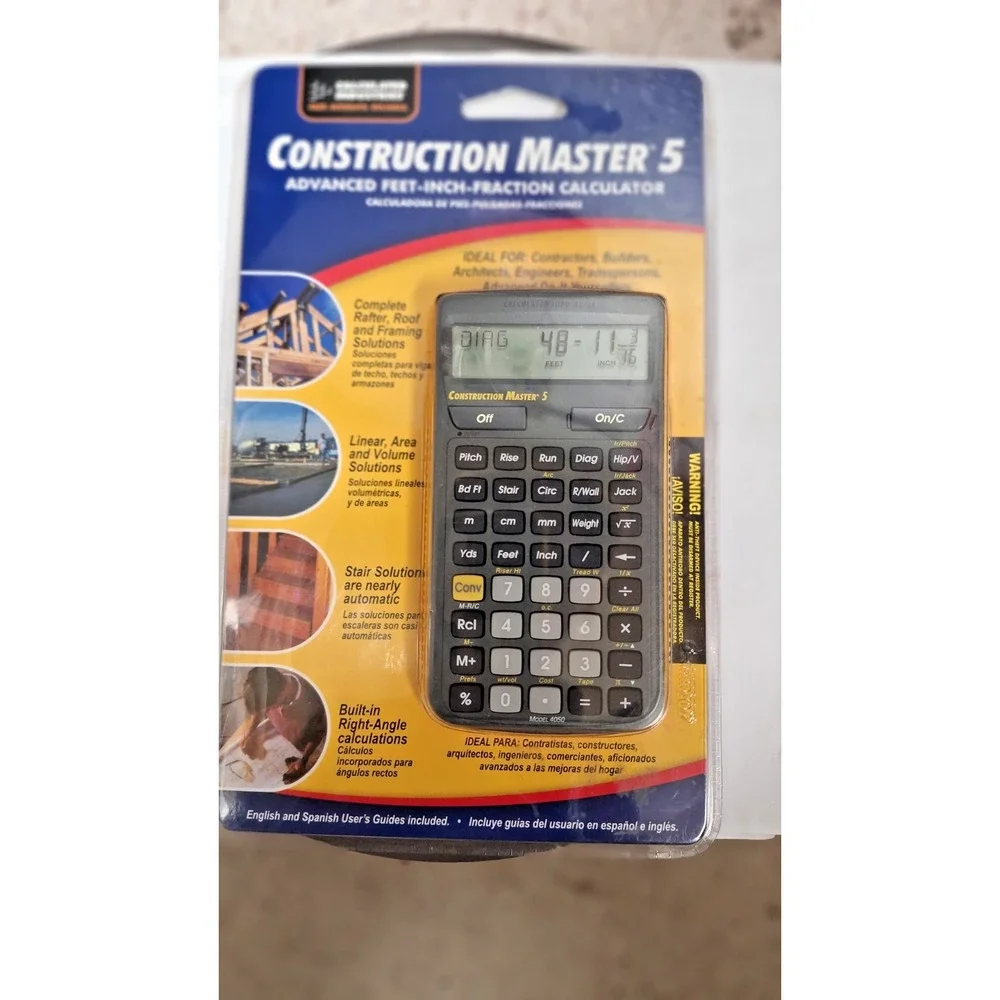 Calculated Industries Construction Master‎ 5 Advanced Feet-Inch Calculator NEW